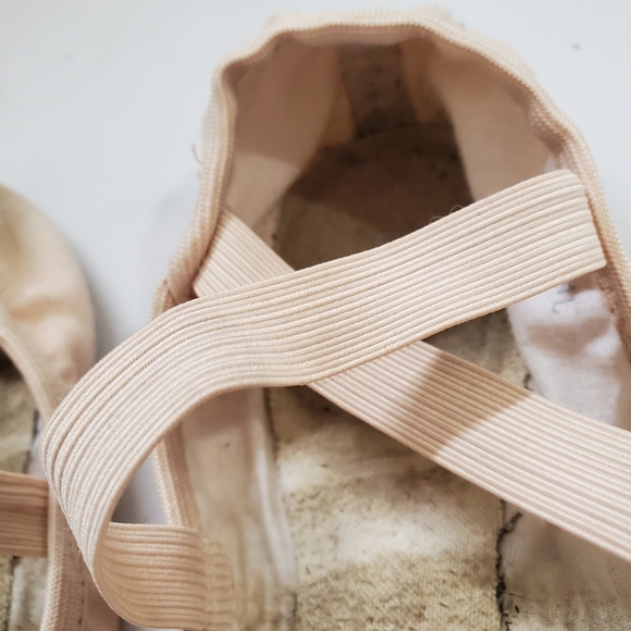 BLOCH Ballet Flat Slippers Pink Size 7.5B - Picture 3 of 5